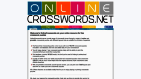 What Onlinecrosswords.net website looked like in 2019 (4 years ago)