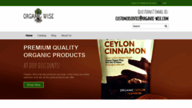 What Organic-wise.com website looked like in 2019 (4 years ago)