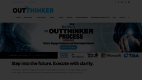 What Outthinker.com website looked like in 2019 (4 years ago)