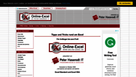 What Online-excel.de website looked like in 2019 (4 years ago)