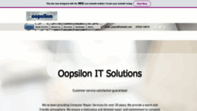 What Oopsilon.com website looked like in 2019 (5 years ago)