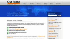 What Outfrontinc.com website looked like in 2019 (4 years ago)