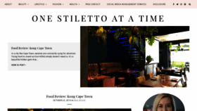 What Onestilettoatatime.com website looked like in 2019 (4 years ago)