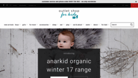 What Outletshopforkids.com.au website looked like in 2019 (4 years ago)