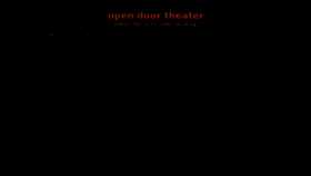 What Opendoortheater.net website looked like in 2019 (4 years ago)