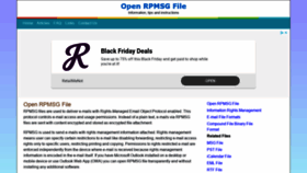 What Openrpmsgfile.com website looked like in 2019 (4 years ago)