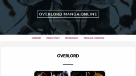 What Overlord-manga.com website looked like in 2019 (4 years ago)