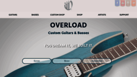 What Overloadguitars.com website looked like in 2019 (4 years ago)