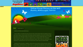 What Onlinehorsegames.angelfire.com website looked like in 2019 (4 years ago)