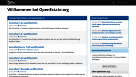 What Openestate.org website looked like in 2019 (4 years ago)