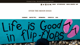 What Overthemoondogs.com website looked like in 2019 (4 years ago)
