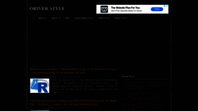 What Oriver.style website looked like in 2019 (4 years ago)