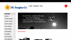 What Ocsunglassco.com website looked like in 2019 (4 years ago)