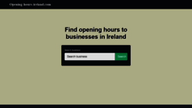 What Opening-hours-ireland.com website looked like in 2019 (4 years ago)