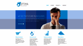 What Optima2b.com website looked like in 2019 (4 years ago)