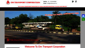 What Omtransport.co website looked like in 2019 (4 years ago)