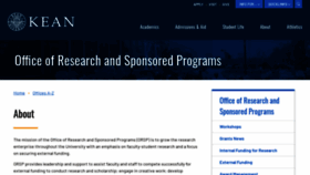 What Orsp.kean.edu website looked like in 2019 (4 years ago)