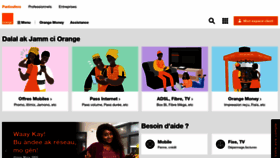 What Orange.sn website looked like in 2019 (4 years ago)