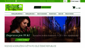 What Onlinekvetinyjana.cz website looked like in 2019 (4 years ago)