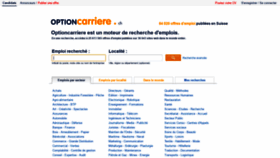 What Optioncarriere.ch website looked like in 2019 (4 years ago)