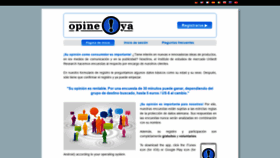 What Opineya.com website looked like in 2019 (4 years ago)