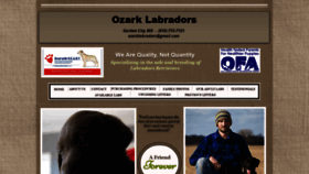 What Ozarklabradors.com website looked like in 2019 (4 years ago)