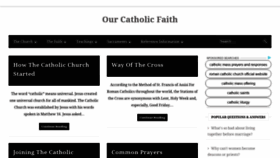 What Ourcatholicfaith.org website looked like in 2019 (4 years ago)