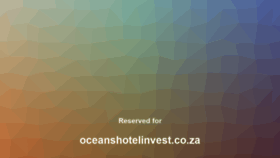 What Oceanshotelinvest.co.za website looked like in 2019 (4 years ago)