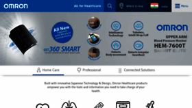 What Omronhealthcare.in website looked like in 2019 (4 years ago)