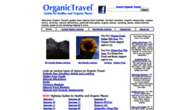 What Organictravel.com website looked like in 2019 (4 years ago)