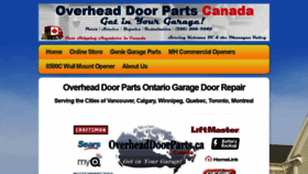 What Overheaddoorparts.ca website looked like in 2019 (4 years ago)