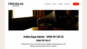What Ortaklar-antik.com website looked like in 2019 (4 years ago)