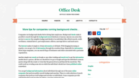 What Officedeskreviews.com website looked like in 2019 (4 years ago)