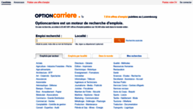 What Optioncarriere.lu website looked like in 2019 (4 years ago)