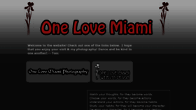 What Onelovemiami.com website looked like in 2019 (4 years ago)