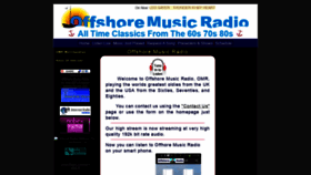 What Offshoremusicradio.com website looked like in 2019 (4 years ago)