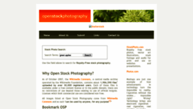 What Openstockphotography.org website looked like in 2019 (4 years ago)
