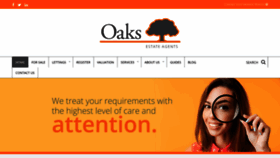 What Oaksestateagents.com website looked like in 2019 (4 years ago)