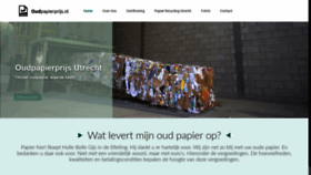 What Oudpapierprijs.nl website looked like in 2019 (4 years ago)