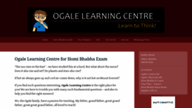 What Ogalelearning.com website looked like in 2019 (4 years ago)