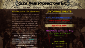 What Oldetymeproductions.com website looked like in 2019 (4 years ago)