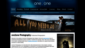 What One2onephotography.co.nz website looked like in 2019 (4 years ago)