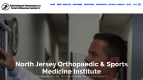 What Orthopedicnewjersey.com website looked like in 2019 (4 years ago)