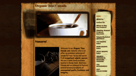 What Organicteascanada.com website looked like in 2019 (4 years ago)