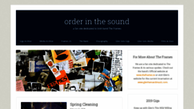 What Orderinthesound.com website looked like in 2019 (4 years ago)
