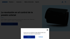 What Omron-healthcare.es website looked like in 2019 (4 years ago)