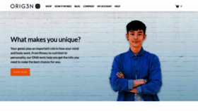 What Orig3n.com website looked like in 2019 (4 years ago)