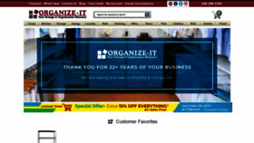 What Organizeit.com website looked like in 2019 (4 years ago)