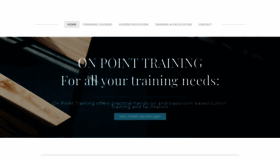 What Onpointtraining.ca website looked like in 2019 (5 years ago)