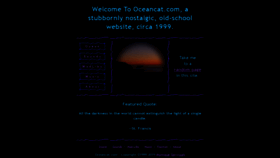 What Oceancat.com website looked like in 2019 (4 years ago)